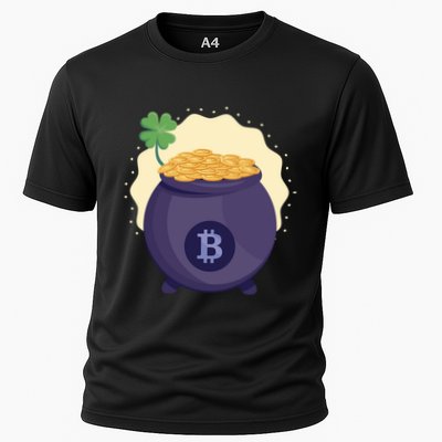Crypto Bitcoin Gold St Patrick Performance Shirt