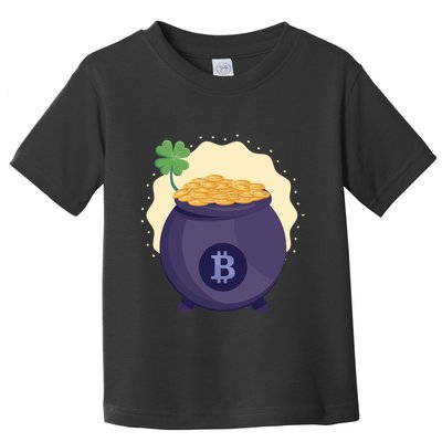 Crypto Bitcoin Gold St Patrick Toddler T-Shirt