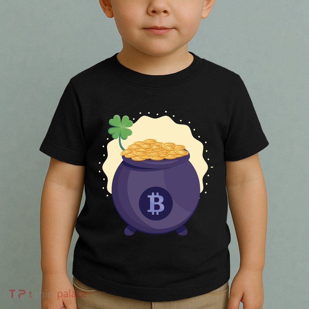 Crypto Bitcoin Gold St Patrick Toddler T-Shirt