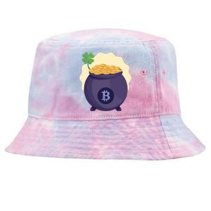 Crypto Bitcoin Gold St Patrick Tie-Dyed Bucket Hat