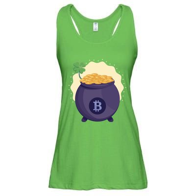 Crypto Bitcoin Gold St Patrick Ladies Essential Flowy Tank