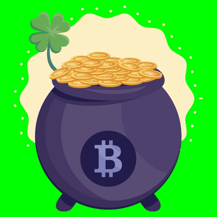 Crypto Bitcoin Gold St Patrick Bag