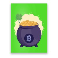 Crypto Bitcoin Gold St Patrick Poster