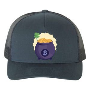 Crypto Bitcoin Gold St Patrick Yupoong Adult 5-Panel Trucker Hat