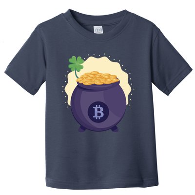 Crypto Bitcoin Gold St Patrick Toddler T-Shirt