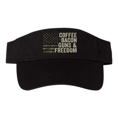 Coffee Bacon Guns & Freedom BBQ Grill Gun Camouflage Flag Visor