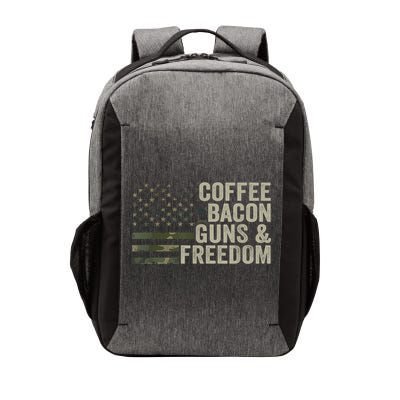 Coffee Bacon Guns & Freedom BBQ Grill Gun Camouflage Flag Vector Backpack