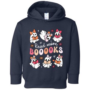 Cute Booooks Ghost Read More Books Library Halloween Teacher Toddler Hoodie