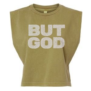 Christian But God Inspirational Bible Jesus Saves Meaningful Gift Garment-Dyed Women's Muscle Tee