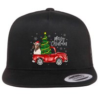 Cute Boer Goat Dog Truck Merry Christmas Goat Lover Xmas Flatbill Hat