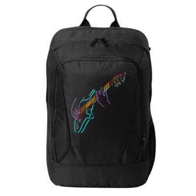 Colorful Bass GuitaristS Hands Rock And Roll Guitar Player City Backpack