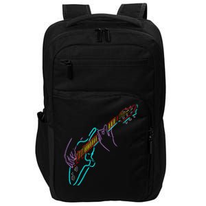 Colorful Bass GuitaristS Hands Rock And Roll Guitar Player Impact Tech Backpack