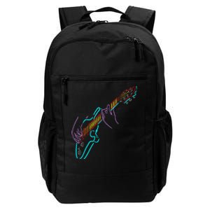 Colorful Bass GuitaristS Hands Rock And Roll Guitar Player Daily Commute Backpack