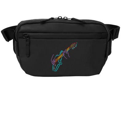 Colorful Bass GuitaristS Hands Rock And Roll Guitar Player Crossbody Pack