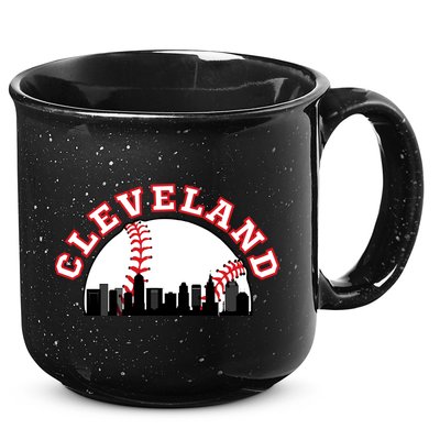 Cleveland Baseball Gift Cleveland Oh Cityscape Cle Skyline Gift 15oz Campfire Ceramic Mug