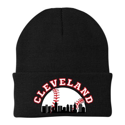 Cleveland Baseball Gift Cleveland Oh Cityscape Cle Skyline Gift Beanie