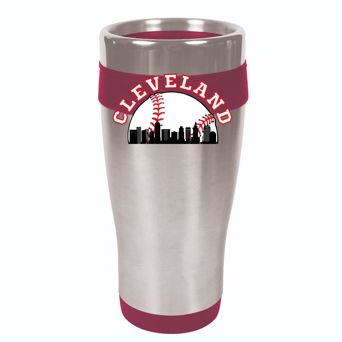 Cleveland Baseball Gift Cleveland Oh Cityscape Cle Skyline Gift Cooling Performance Long Sleeve Crew