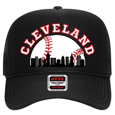 Cleveland Baseball Gift Cleveland Oh Cityscape Cle Skyline Gift Hat