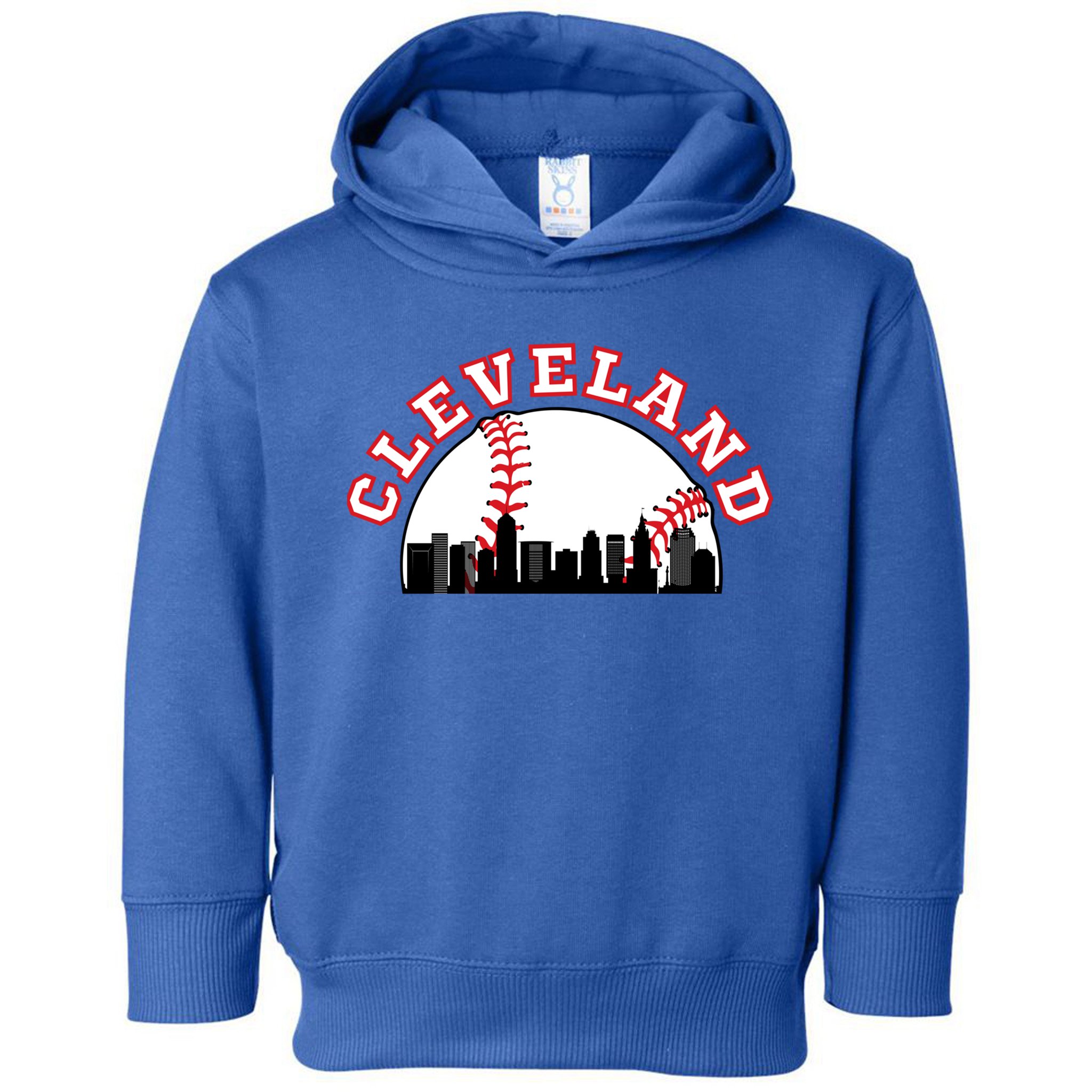 Cleveland Baseball Gift Cleveland Oh Cityscape Cle Skyline Gift Toddler Hoodie