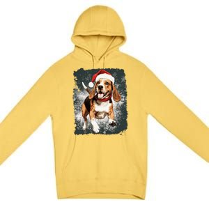 Christmas Beagle Gift Premium Pullover Hoodie