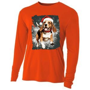 Christmas Beagle Gift Cooling Performance Long Sleeve Crew