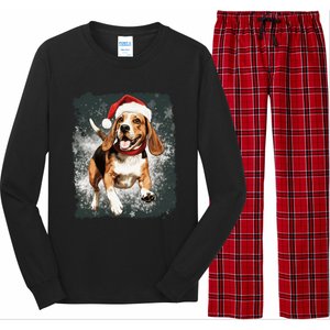 Christmas Beagle Gift Long Sleeve Pajama Set