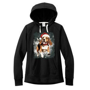 Christmas Beagle Gift Women's Fleece Hoodie