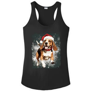 Christmas Beagle Gift Ladies PosiCharge Competitor Racerback Tank