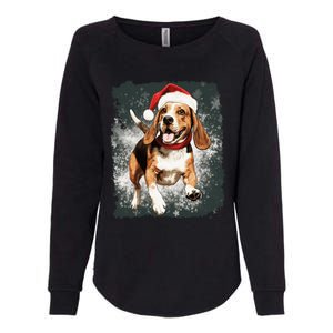 Christmas Beagle Gift Womens California Wash Sweatshirt