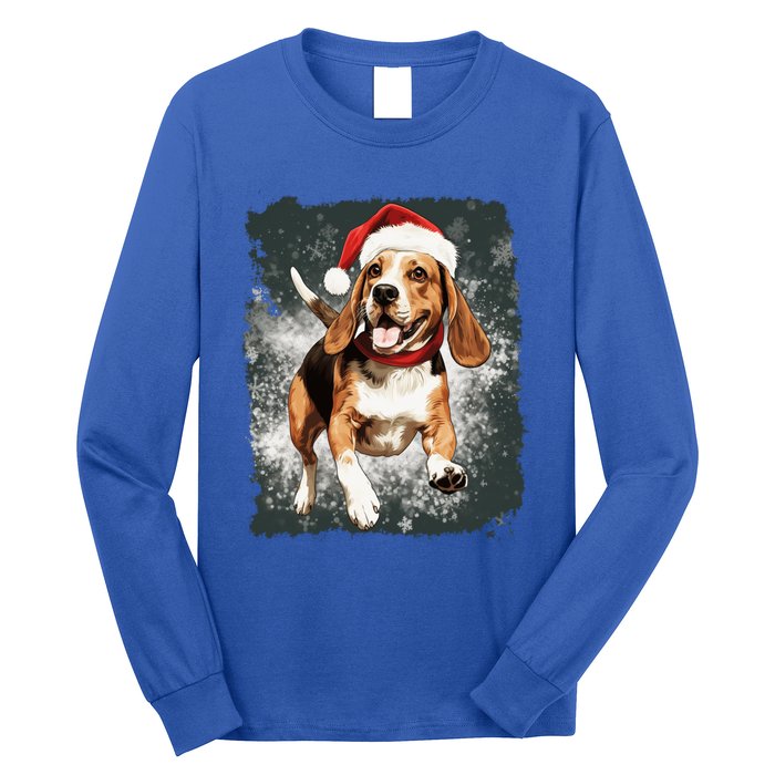 Christmas Beagle Gift Long Sleeve Shirt