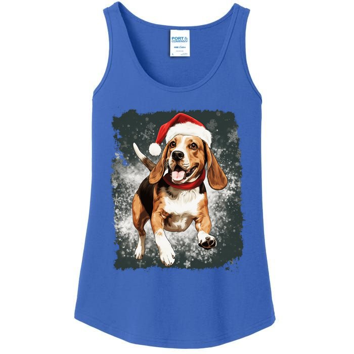 Christmas Beagle Gift Ladies Essential Tank