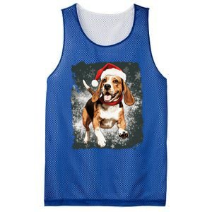 Christmas Beagle Gift Mesh Reversible Basketball Jersey Tank