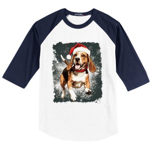 Christmas Beagle Gift Baseball Sleeve Shirt