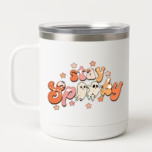 Cute Boos Graphic Stay Spooky Halloween Costume Gift 12 oz Stainless Steel Tumbler Cup