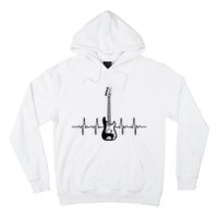 Cool Bass Guitar Heartbeat Design For Bass Player Men Women Hoodie