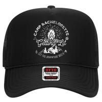 Camp Bachelorette Getting Lit Bride Party Matching High Crown Mesh Back Trucker Hat