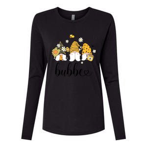 Cute Bubbe Gnomes With Bees And Sunflower Country Style Meaningful Gift Womens Cotton Relaxed Long Sleeve T-Shirt