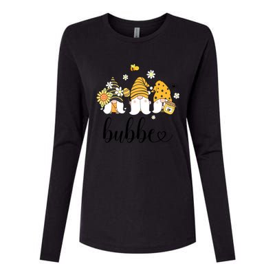 Cute Bubbe Gnomes With Bees And Sunflower Country Style Meaningful Gift Womens Cotton Relaxed Long Sleeve T-Shirt