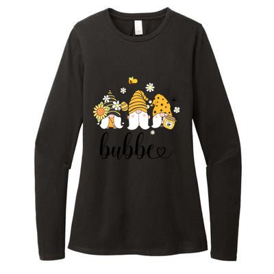 Cute Bubbe Gnomes With Bees And Sunflower Country Style Meaningful Gift Womens CVC Long Sleeve Shirt