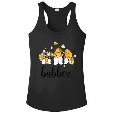 Cute Bubbe Gnomes With Bees And Sunflower Country Style Meaningful Gift Ladies PosiCharge Competitor Racerback Tank