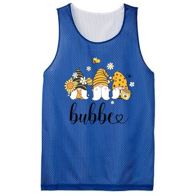 Cute Bubbe Gnomes With Bees And Sunflower Country Style Meaningful Gift Mesh Reversible Basketball Jersey Tank