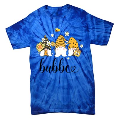 Cute Bubbe Gnomes With Bees And Sunflower Country Style Meaningful Gift Tie-Dye T-Shirt