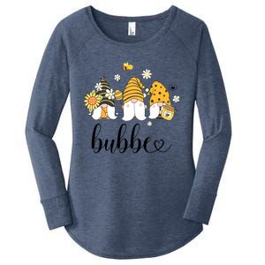 Cute Bubbe Gnomes With Bees And Sunflower Country Style Meaningful Gift Women's Perfect Tri Tunic Long Sleeve Shirt