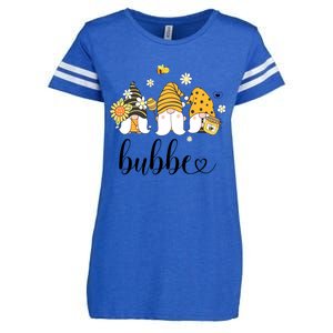 Cute Bubbe Gnomes With Bees And Sunflower Country Style Meaningful Gift Enza Ladies Jersey Football T-Shirt