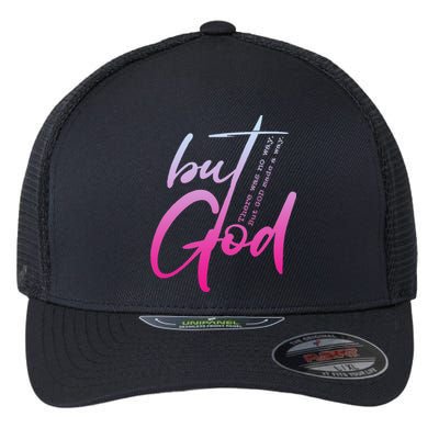 Christian But God Inspirational Gift John 316 Flexfit Unipanel Trucker Cap