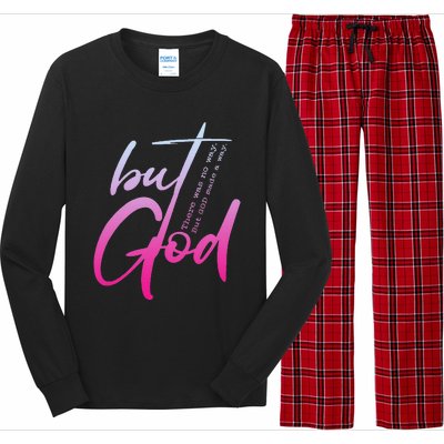 Christian But God Inspirational Gift John 316 Long Sleeve Pajama Set