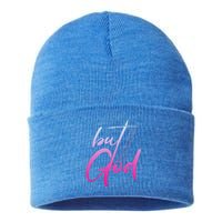 Christian But God Inspirational Gift John 316 Sustainable Knit Beanie