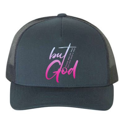 Christian But God Inspirational Gift John 316 Yupoong Adult 5-Panel Trucker Hat