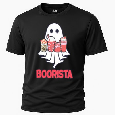 Coffee Boorista Ghost Halloween Barista Performance Shirt