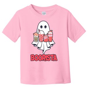 Coffee Boorista Ghost Halloween Barista Toddler T-Shirt